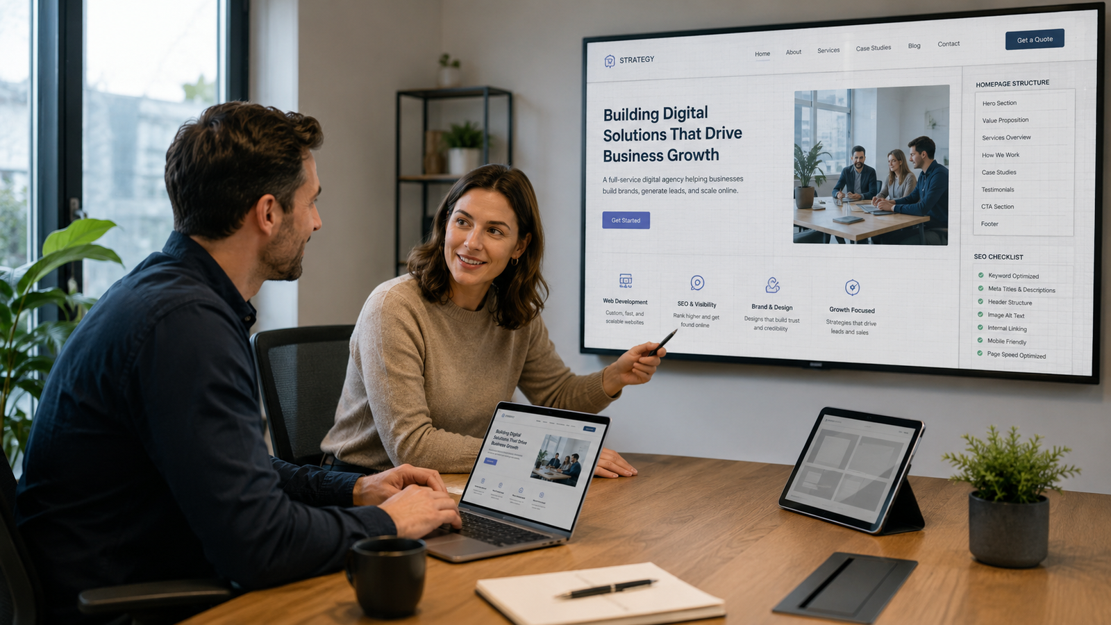 Business Website Development project interface preview