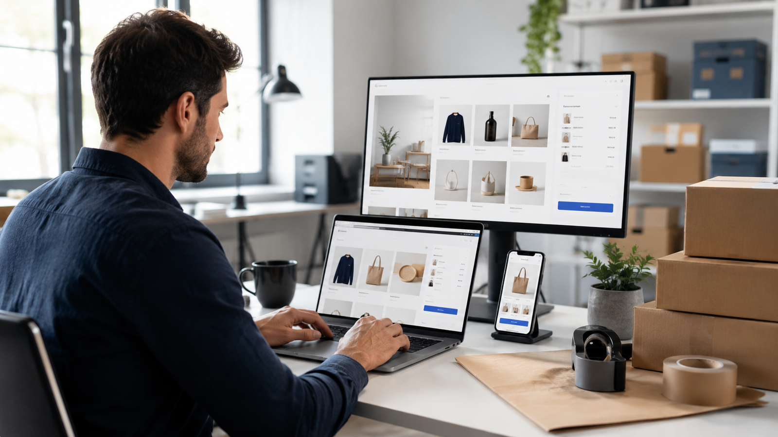 Ecommerce Development planning workspace