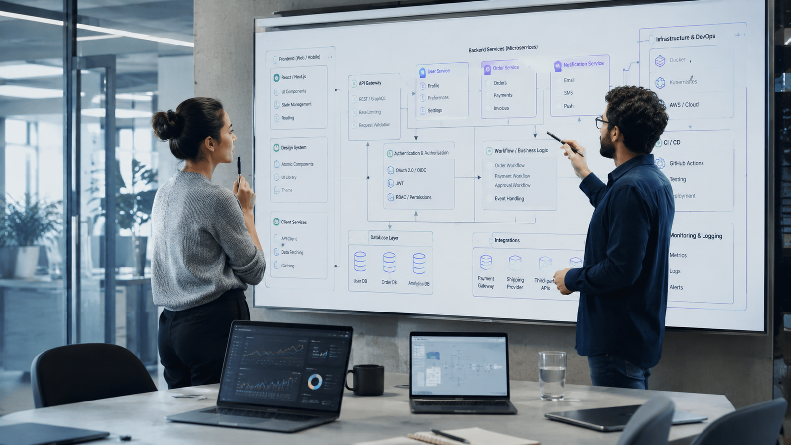 Full-Stack Development project interface preview