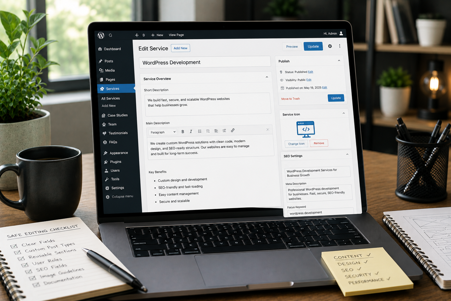 How I Structure WordPress Websites So Clients Can Edit Content Safely